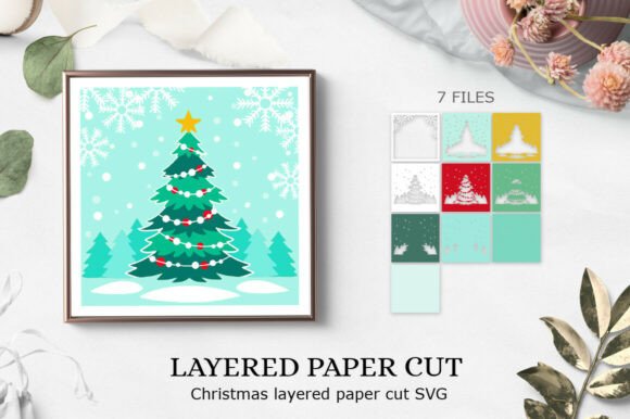 3D Christmas Layered Paper Cut: A 3D SVG Review for Holiday Branding