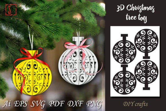 3D Christmas Tree Toy DIY Crafts_2: A 3D SVG Review for Sellers