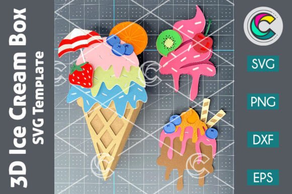 3D Ice Cream SVG Candy Holder: A Designer’s Review for Kids Crafts