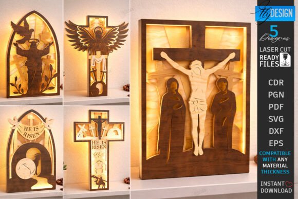 3D Layered Easter Decor Laser Cut Bundle for Spring Amp Campaigns