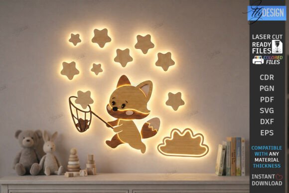 3D Layered Nursery Night Light Laser Cut: A Publisher’s Review of Wall Decor Design Assets