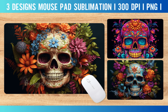 3D Skull Mouse Pad Sublimation Graphics and Crafts Review