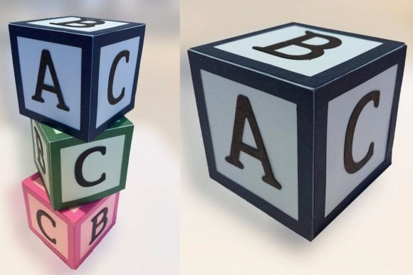 3D SVG for Birthdays: Branding with 3D Letters Alphabet Blocks a-z