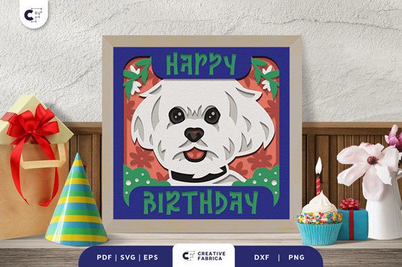 Birthday Maltese 3D Shadow Box: A Designer’s Review