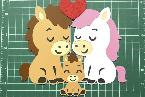 Horse Family Love 3D SVG: A Valentine’s Day Design Review