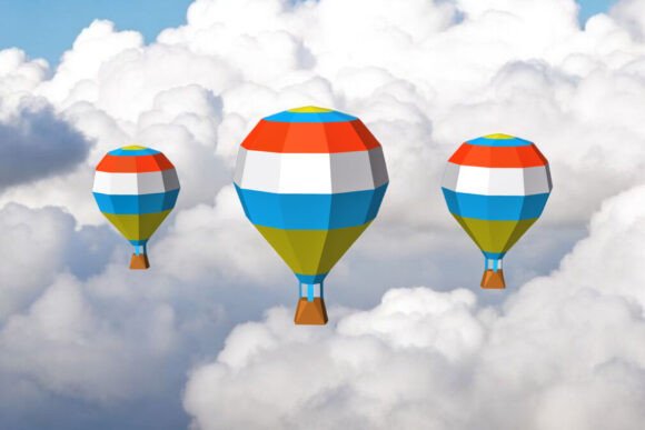 Hot Air Baloon - 3d Papercraft: A 3D SVG Shapes Review