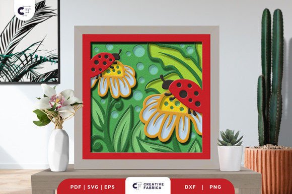 Ladybug on a Flower 3D Shadow Box: A Designer’s Review for Seasons
