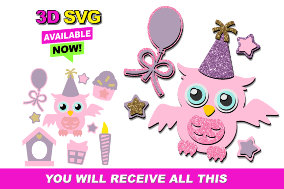 Owl Elements 3D SVG: A Practical Review for Graphics and Crafts Sellers