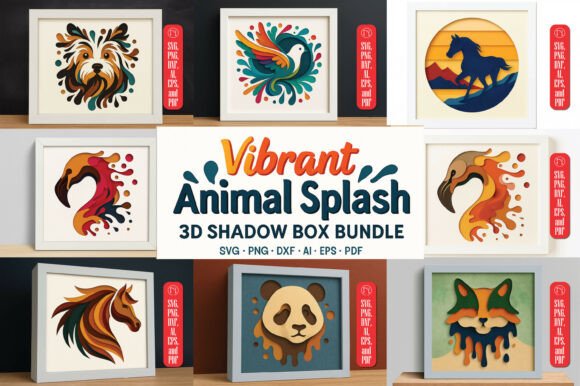 Reviewing the Multilayer 3D Animal Shadow Box Bundle