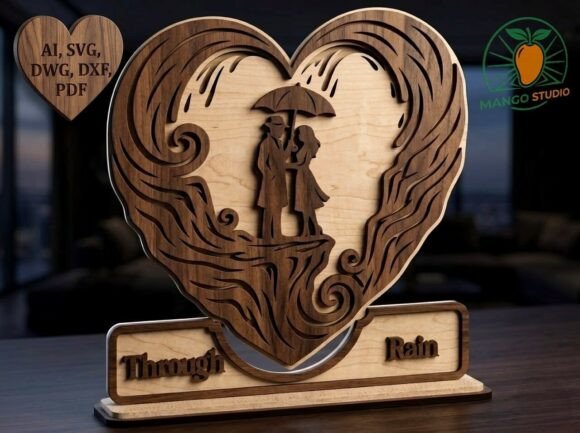 Through the Rain 3D Layered Heart: Laser Cutting and Valentine S Day Review